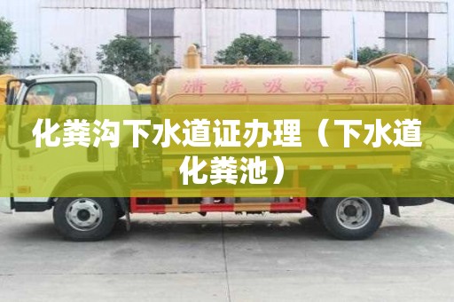 化糞溝下水道證辦理（下水道 化糞池）