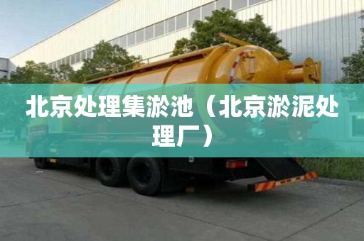 北京處理集淤池（北京淤泥處理廠）