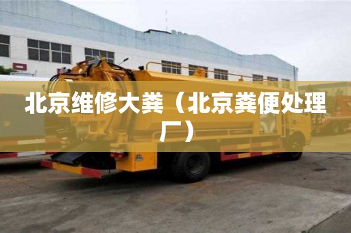 北京維修大糞（北京糞便處理廠）
