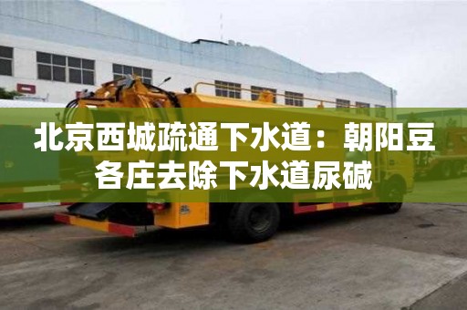 北京西城疏通下水道：朝陽豆各莊去除下水道尿堿