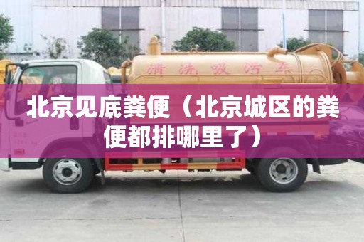 北京見底糞便（北京城區的糞便都排哪里了）