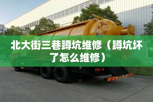 北大街三巷蹲坑維修（蹲坑壞了怎么維修）