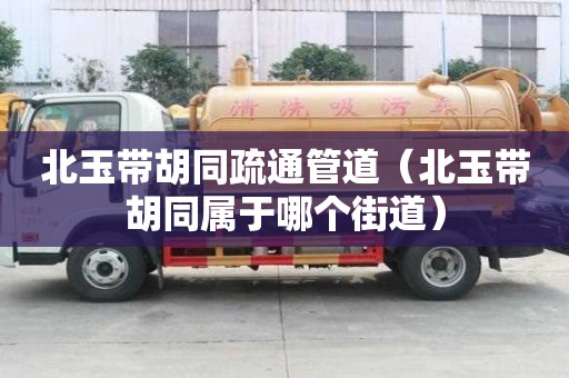 北玉帶胡同疏通管道（北玉帶胡同屬于哪個街道）