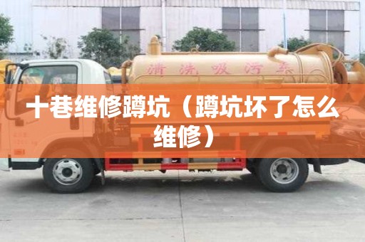 十巷維修蹲坑（蹲坑壞了怎么維修）