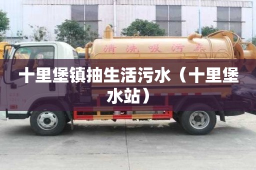 十里堡鎮(zhèn)抽生活污水（十里堡水站）