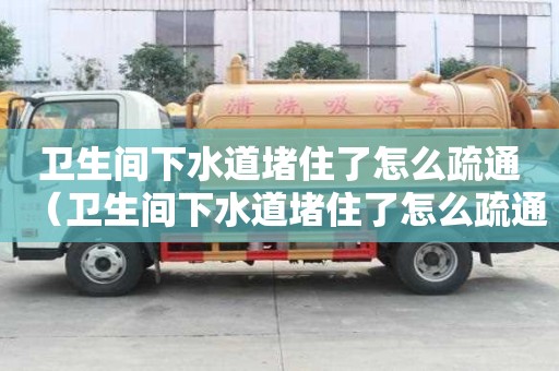 衛生間下水道堵住了怎么疏通(衛生間下水道堵住了怎么疏通圖解) 衛生間下水道堵住了怎么疏通(衛生間下水道堵住了怎么疏通圖解)