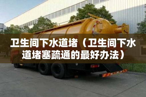 衛生間下水道堵（衛生間下水道堵塞疏通的最好辦法）