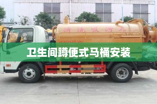 衛(wèi)生間蹲便式馬桶安裝