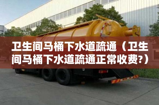 衛(wèi)生間馬桶下水道疏通（衛(wèi)生間馬桶下水道疏通正常收費(fèi)?）