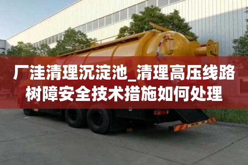 廠洼清理沉淀池_清理高壓線路樹障安全技術(shù)措施如何處理