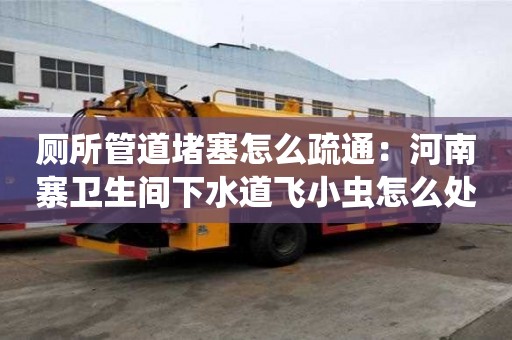 廁所管道堵塞怎么疏通：河南寨衛生間下水道飛小蟲怎么處理