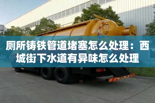 廁所鑄鐵管道堵塞怎么處理：西城街下水道有異味怎么處理