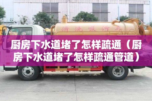 廚房下水道堵了怎樣疏通（廚房下水道堵了怎樣疏通管道）