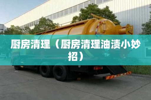 廚房清理（廚房清理油漬小妙招）