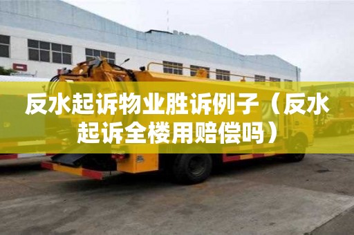 反水起訴物業勝訴例子（反水起訴全樓用賠償嗎）