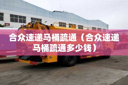 合眾速遞馬桶疏通（合眾速遞馬桶疏通多少錢）