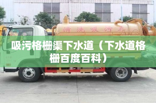 吸污格柵渠下水道（下水道格柵百度百科）
