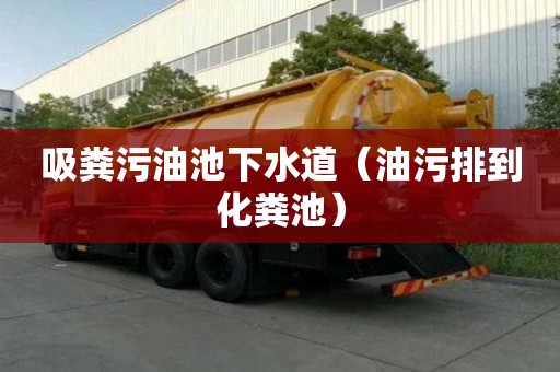 吸糞污油池下水道（油污排到化糞池）