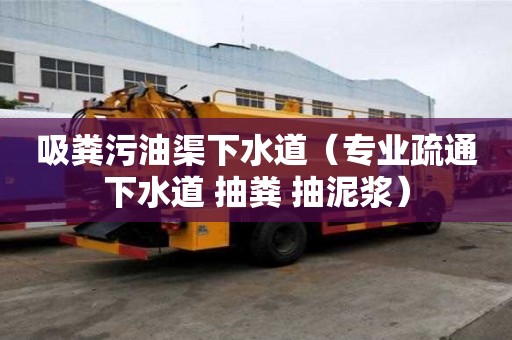 吸糞污油渠下水道（專業疏通下水道 抽糞 抽泥漿）