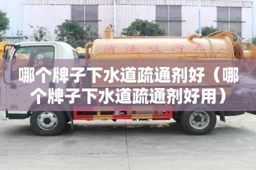 哪個牌子下水道疏通劑好（哪個牌子下水道疏通劑好用）