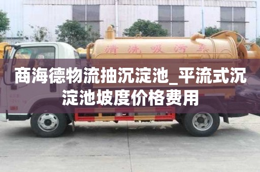 商海德物流抽沉淀池_平流式沉淀池坡度價格費用