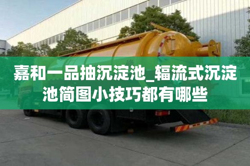 嘉和一品抽沉淀池_輻流式沉淀池簡圖小技巧都有哪些
