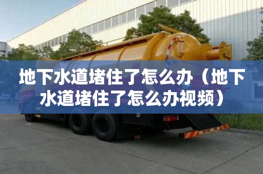 地下水道堵住了怎么辦（地下水道堵住了怎么辦視頻）