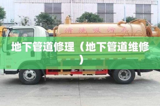 地下管道修理（地下管道維修）