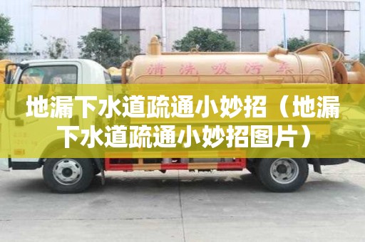 地漏下水道疏通小妙招（地漏下水道疏通小妙招圖片）