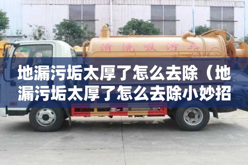 地漏污垢太厚了怎么去除(地漏污垢太厚了怎么去除小妙招) 地漏污垢太厚了怎么去除(地漏污垢太厚了怎么去除小妙招)