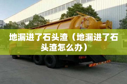 地漏進了石頭渣（地漏進了石頭渣怎么辦）