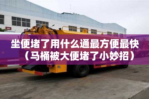 坐便堵了用什么通最方便最快（馬桶被大便堵了小妙招）