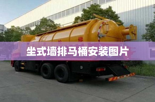 坐式墻排馬桶安裝圖片