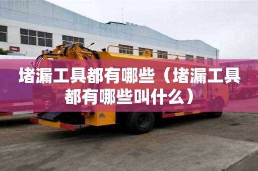 堵漏工具都有哪些（堵漏工具都有哪些叫什么）