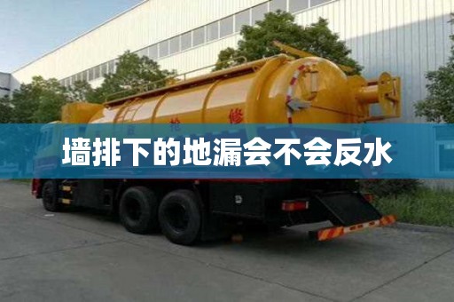 墻排下的地漏會不會反水