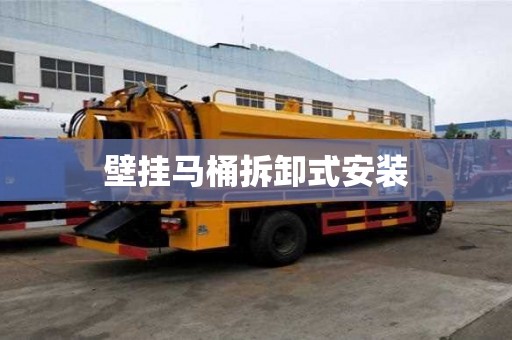 壁掛馬桶拆卸式安裝