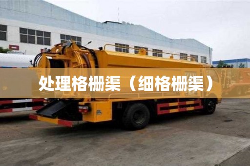 處理格柵渠（細格柵渠）