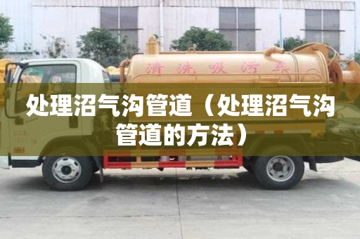 處理沼氣溝管道（處理沼氣溝管道的方法）