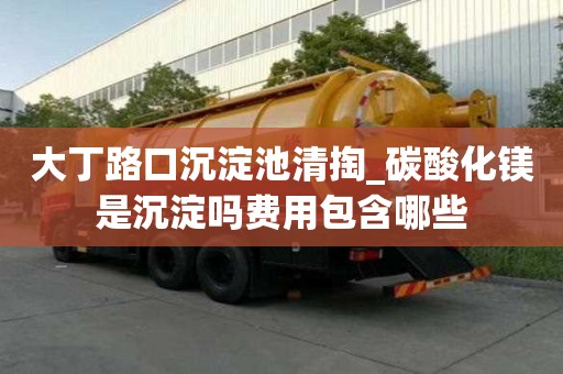 大丁路口沉淀池清掏_碳酸化鎂是沉淀嗎費用包含哪些
