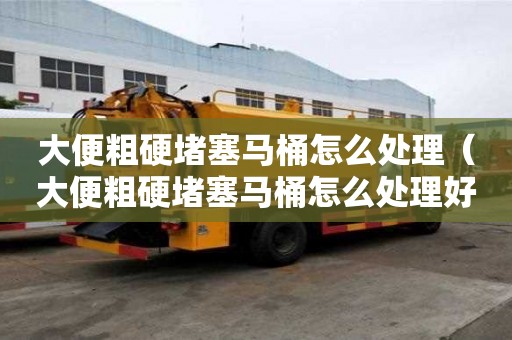大便粗硬堵塞馬桶怎么處理（大便粗硬堵塞馬桶怎么處理好）