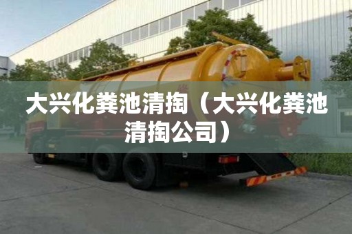大興化糞池清掏（大興化糞池清掏公司）