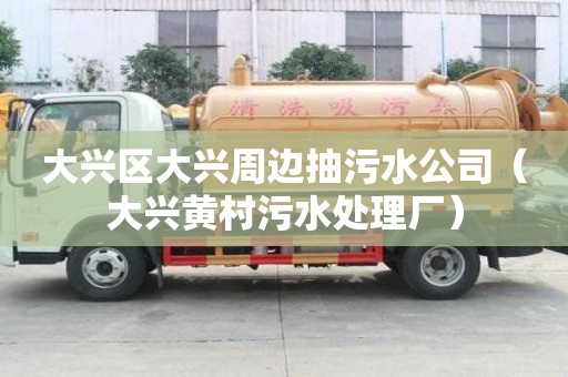 大興區大興周邊抽污水公司(大興黃村污水處理廠) 大興區大興周邊抽污水公司(大興黃村污水處理廠)