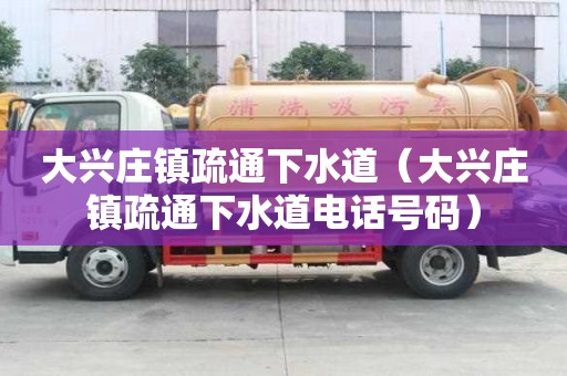 大興莊鎮疏通下水道（大興莊鎮疏通下水道電話號碼）
