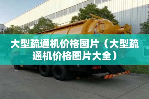 大型疏通機(jī)價(jià)格圖片（大型疏通機(jī)價(jià)格圖片大全）