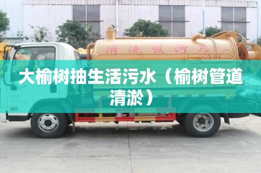 大榆樹抽生活污水（榆樹管道清淤）