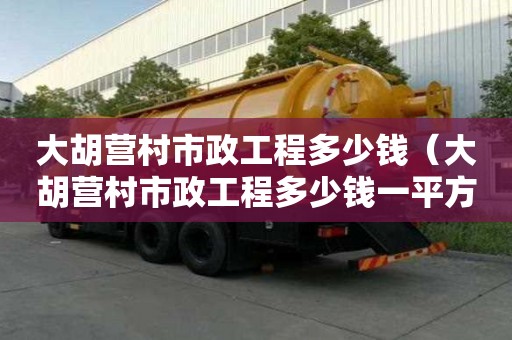 大胡營村市政工程多少錢（大胡營村市政工程多少錢一平方）