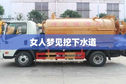 女人夢見挖下水道