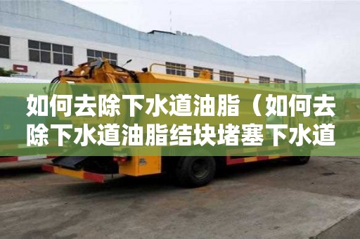 如何去除下水道油脂（如何去除下水道油脂結塊堵塞下水道）