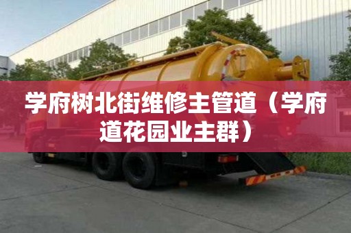 學(xué)府樹北街維修主管道（學(xué)府道花園業(yè)主群）