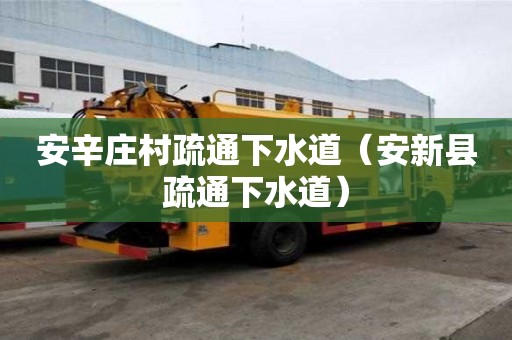 安辛莊村疏通下水道（安新縣疏通下水道）